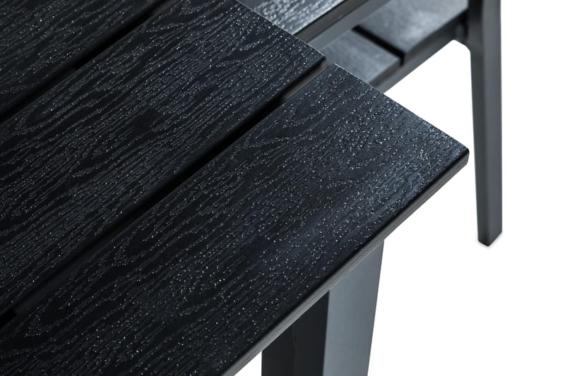 Tunis Spisegruppe 152-210x90 + 4 Stapestoler - Svart - Hagemøbler & utemiljø - Hagegruppe - Spisegrupper hage
