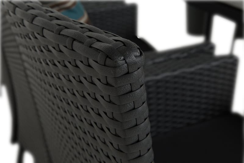 Tunis Spisegruppe 205+6 Thor Lyx Stoler - Svart - Hagemøbler & utemiljø - Hagegruppe - Spisegrupper hage