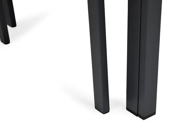 Tunis Spisegruppe 205x90 cm + 6 Tunis Stablestoler - Svart - Hagemøbler & utemiljø - Hagegruppe - Spisegrupper hage