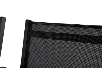 Tunis Spisegruppe 205x90 cm + 6 Tunis Stablestoler - Svart - Hagemøbler & utemiljø - Hagegruppe - Spisegrupper hage