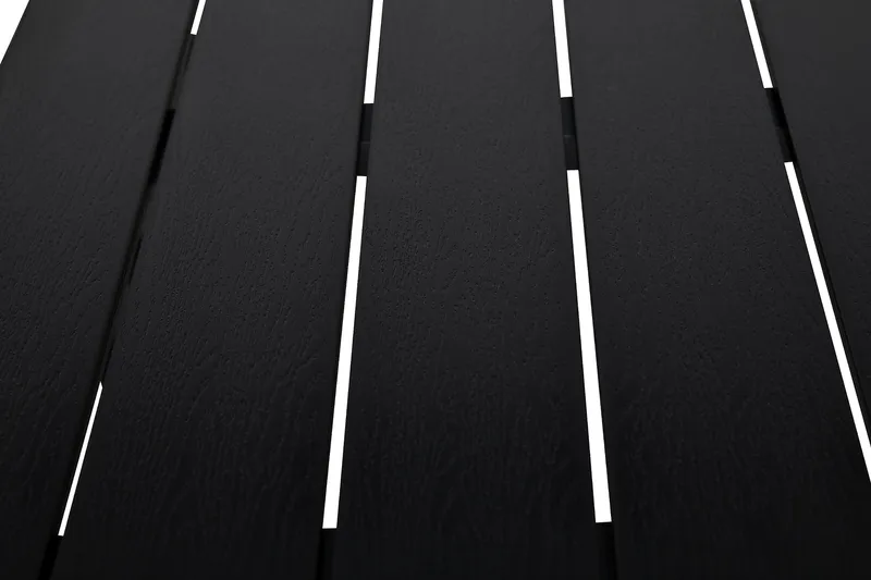 Tunis Spisegruppe 205x90 cm + 6 Tunis Stablestoler - Svart - Hagemøbler & utemiljø - Hagegruppe - Spisegrupper hage