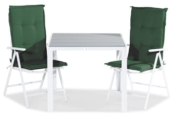 Grønne puter - Hvit