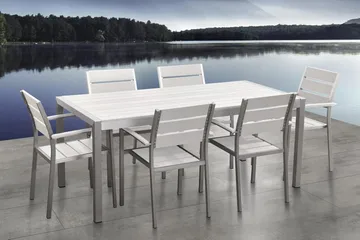 Vernio Spisegruppe - Hvit - Hagemøbler & utemiljø - Hagegruppe - Spisegrupper hage