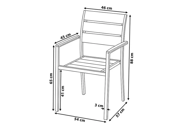 Vernio Spisegruppe - Hvit - Hagemøbler & utemiljø - Hagegruppe - Spisegrupper hage