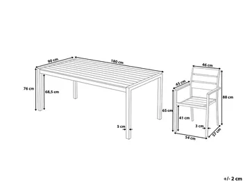 Vernio Spisegruppe - Tre / Natur - Hagemøbler & utemiljø - Hagegruppe - Spisegrupper hage