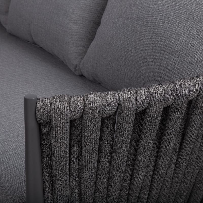 Hagemøbelsett Ängros hjørnesofa og bord - grå - Hagemøbler & utemiljø - Hagegruppe - Cafemøbler & cafesett