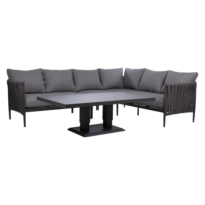 Hagemøbelsett Ängros hjørnesofa og bord - grå - Hagemøbler & utemiljø - Hagegruppe - Cafemøbler & cafesett