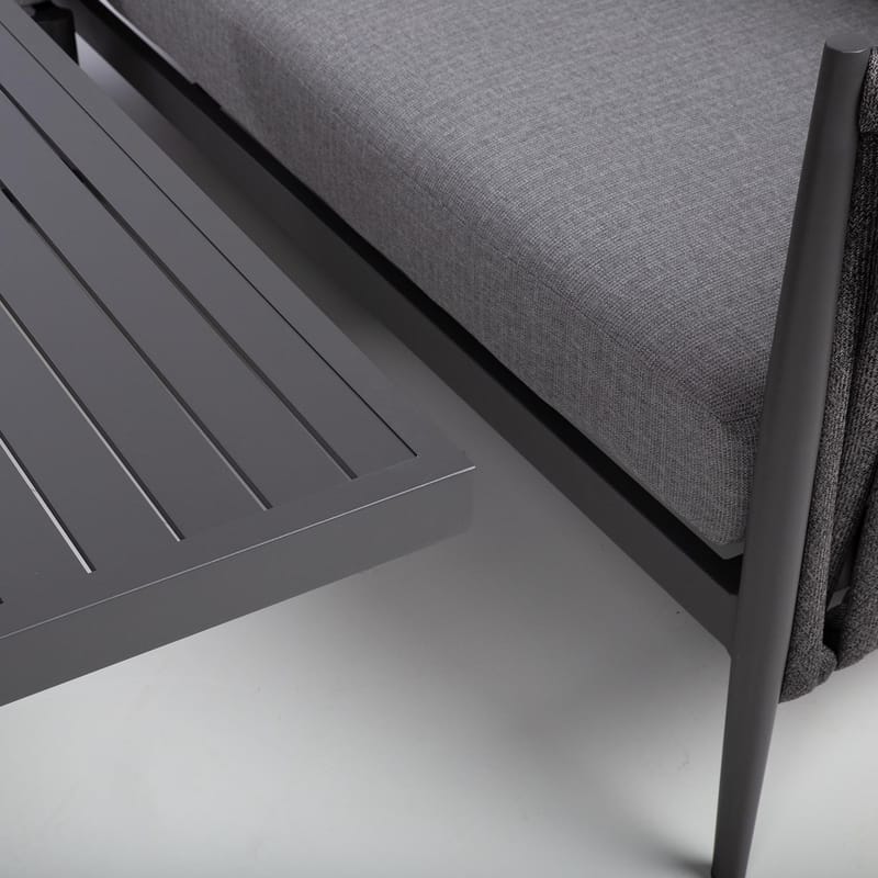 Hagemøbelsett Ängros hjørnesofa og bord - grå - Hagemøbler & utemiljø - Hagegruppe - Cafemøbler & cafesett