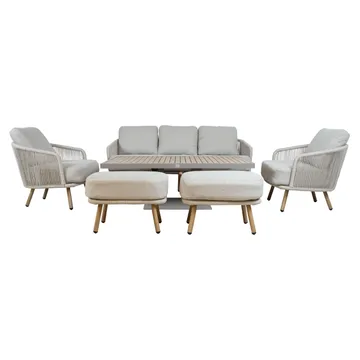 Hagemøbelsett Bränor 6 deler - beige - Hagemøbler & utemiljø - Hagegruppe - Cafemøbler & cafesett