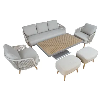 Hagemøbelsett Bränor 6 deler - beige - Hagemøbler & utemiljø - Hagegruppe - Cafemøbler & cafesett