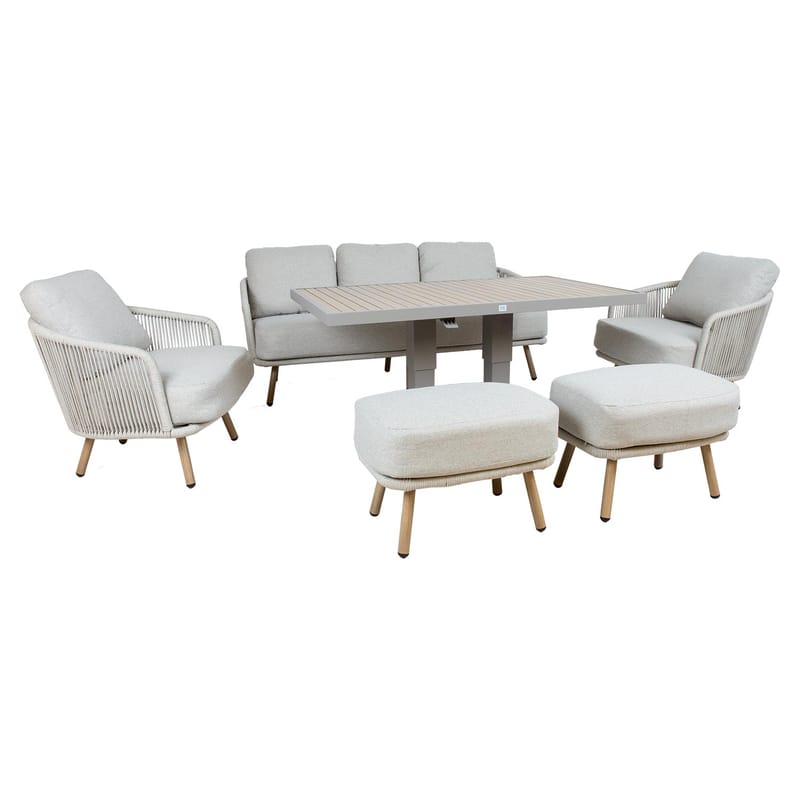 Hagemøbelsett Bränor 6 deler - beige - Hagemøbler & utemiljø - Hagegruppe - Cafemøbler & cafesett