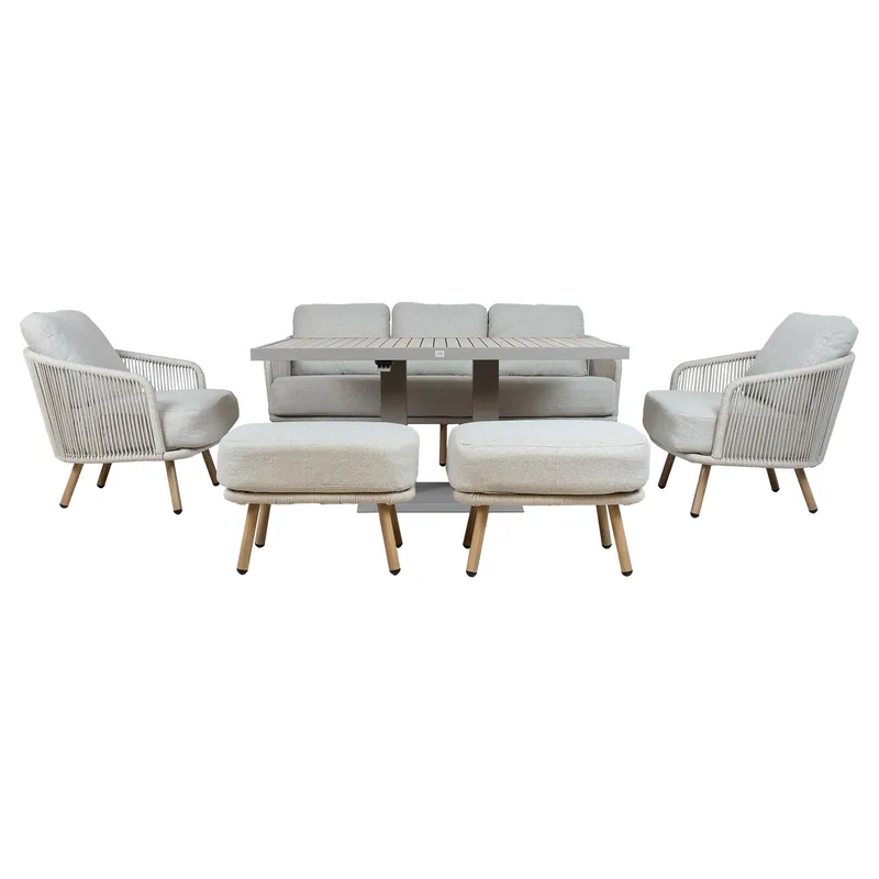 Hagemøbelsett Bränor 6 deler - beige - Hagemøbler & utemiljø - Hagegruppe - Cafemøbler & cafesett