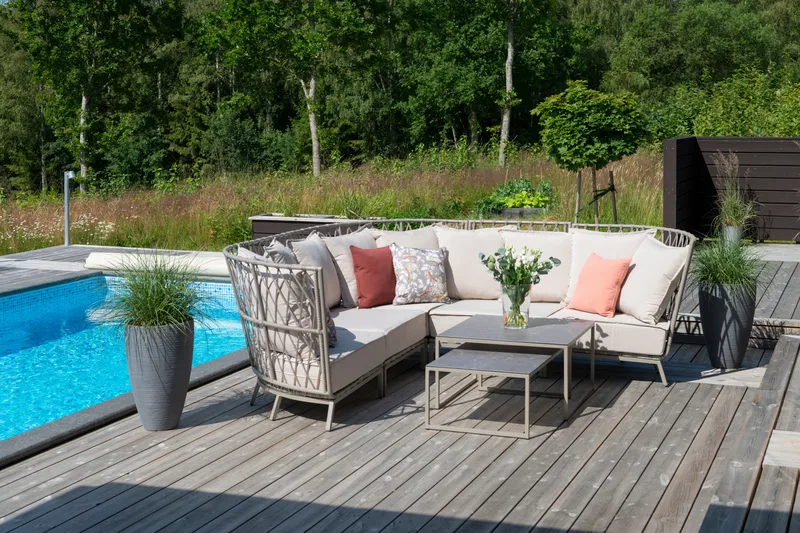 Hillerstorp Jet Set loungesofa hjørne - Beige - Hagemøbler & utemiljø - Loungemøbler - Loungesofaer
