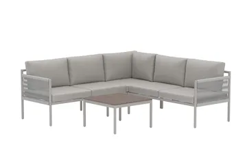 Hjørnesofa-sett Kos utendørs - beige - Hagemøbler & utemiljø - Hagegruppe - Sofagruppe utendørs