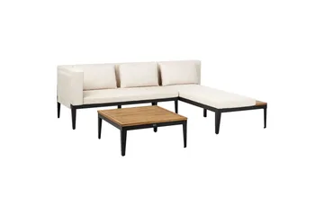 Hjørnesofa til hage med bord 3-seter Bracciano - Hagemøbler & utemiljø - Hagegruppe - Sofagruppe utendørs