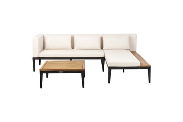 Hjørnesofa til hage med bord 3-seter Bracciano - Hagemøbler & utemiljø - Hagegruppe - Sofagruppe utendørs