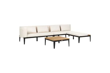 Hjørnesofa til hage med bord 4-seter Bracciano - Hagemøbler & utemiljø - Hagegruppe - Sofagruppe utendørs