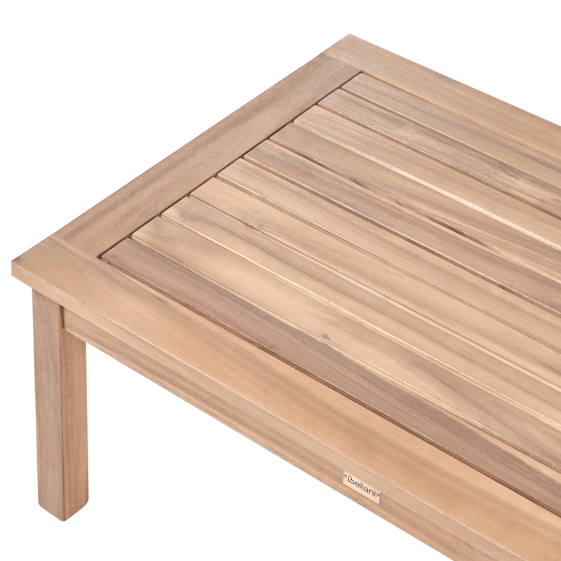 Hjørnesofa utendørs med bord 3-seter Arabba venstrevendt akasietre - Brun/grå - Hagemøbler & utemiljø - Hagegruppe - Sofagruppe utendørs