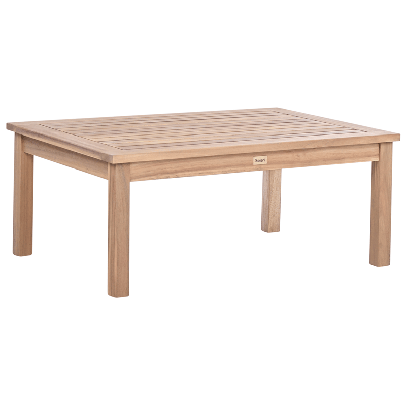 Hjørnesofa utendørs med bord 3-seter Arabba venstrevendt akasietre - Brun/grå - Hagemøbler & utemiljø - Hagegruppe - Sofagruppe utendørs