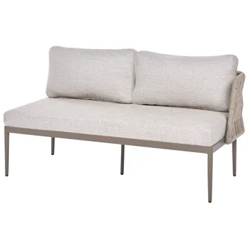 Hjørnesofa utendørs med bord 3-seter Leffe høyrevendt - Beige - Hagemøbler & utemiljø - Hagegruppe - Sofagruppe utendørs