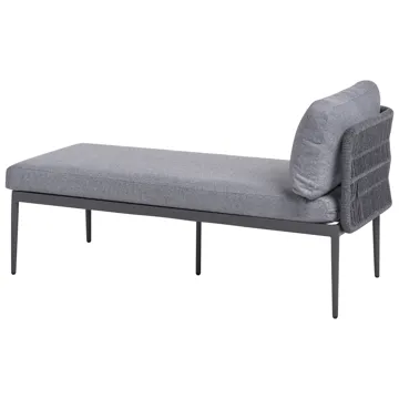 Hjørnesofa utendørs med bord 3-seter Leffe høyrevendt - Grå - Hagemøbler & utemiljø - Hagegruppe - Sofagruppe utendørs