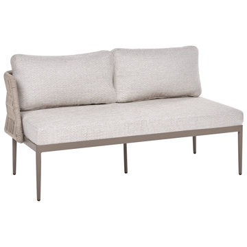 Hjørnesofa utendørs med bord 3-seter Leffe venstrevendt - Beige - Hagemøbler & utemiljø - Hagegruppe - Sofagruppe utendørs