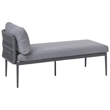 Hjørnesofa utendørs med bord 3-seter Leffe venstrevendt - Grå - Hagemøbler & utemiljø - Hagegruppe - Sofagruppe utendørs