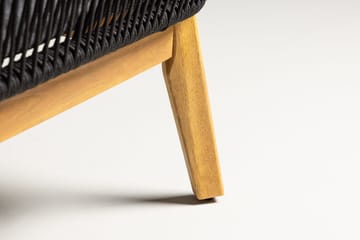 Hjørnesofasett 4-seters Chania utendørs - Svart - Hagemøbler & utemiljø - Hagegruppe - Sofagruppe utendørs