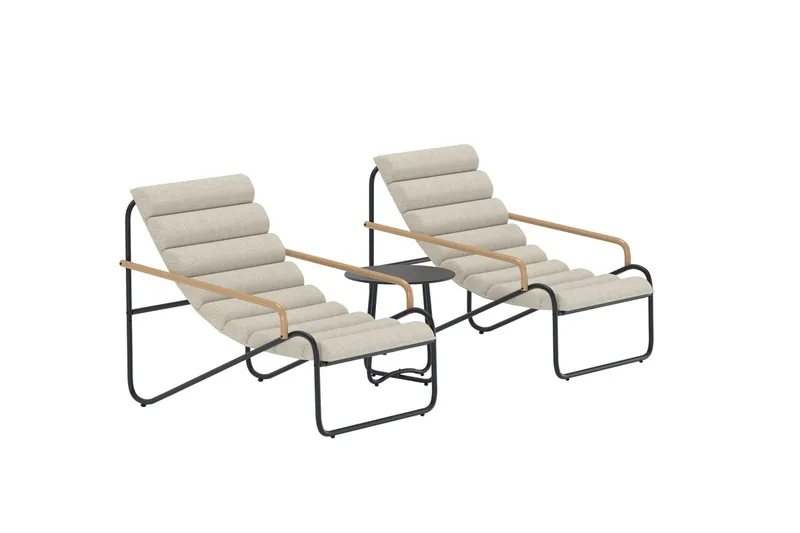 Ithaka loungegruppe utendørs - Svart - Hagemøbler & utemiljø - Hagegruppe - Cafemøbler & cafesett