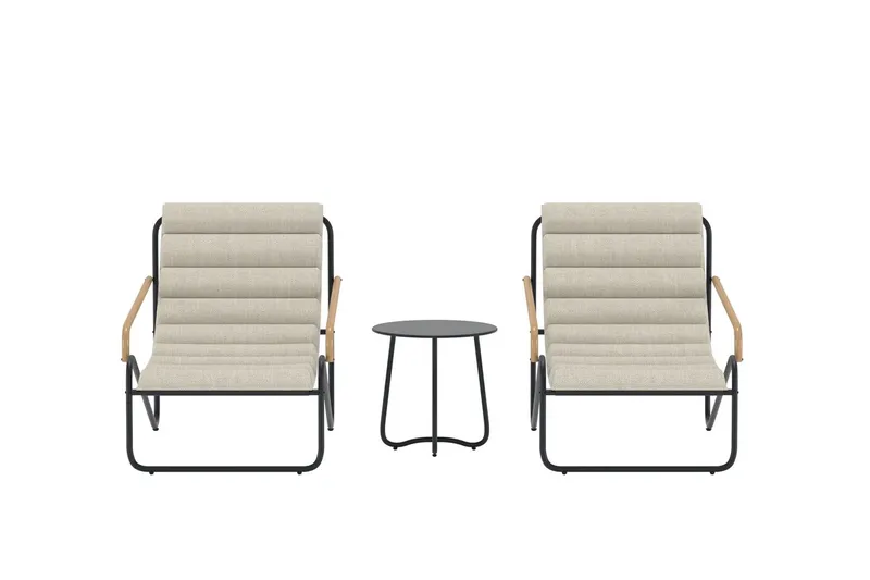 Ithaka loungegruppe utendørs - Svart - Hagemøbler & utemiljø - Hagegruppe - Cafemøbler & cafesett