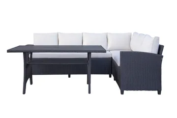 James Light med Oppbevaring - Svart - Hagemøbler & utemiljø - Hagegruppe - Sofagruppe utendørs