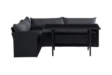 James Light Sofagruppe 5-seter - Svart - Hagemøbler & utemiljø - Hagegruppe - Sofagruppe utendørs