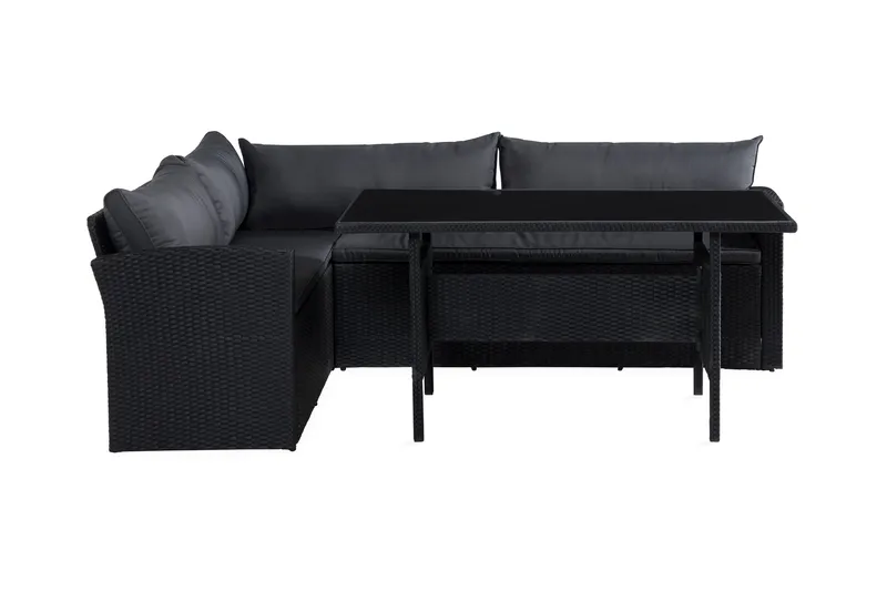 James Light Sofagruppe 5-seter - Svart - Hagemøbler & utemiljø - Hagegruppe - Sofagruppe utendørs