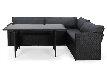 James Light Sofagruppe 5-seter - Svart - Hagemøbler & utemiljø - Hagegruppe - Sofagruppe utendørs
