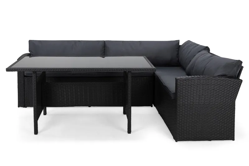 James Light Sofagruppe 5-seter - Svart - Hagemøbler & utemiljø - Hagegruppe - Sofagruppe utendørs