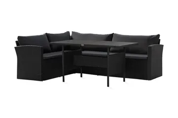 James Light Sofagruppe 5-seter - Svart - Hagemøbler & utemiljø - Hagegruppe - Sofagruppe utendørs
