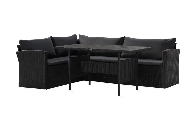 James Light Sofagruppe 5-seter - Svart - Hagemøbler & utemiljø - Hagegruppe - Sofagruppe utendørs