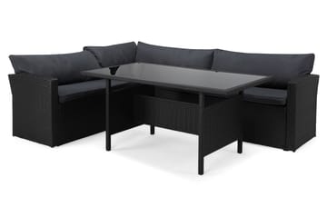 James Light Sofagruppe 5-seter - Svart - Hagemøbler & utemiljø - Hagegruppe - Sofagruppe utendørs