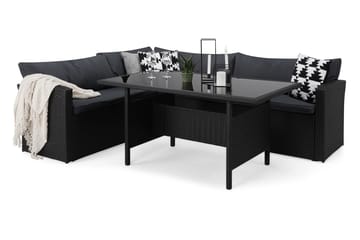 James Light Sofagruppe 5-seter - Svart - Hagemøbler & utemiljø - Hagegruppe - Sofagruppe utendørs