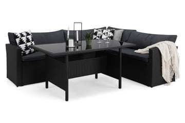 James Light Sofagruppe 5-seter - Svart - Hagemøbler & utemiljø - Hagegruppe - Sofagruppe utendørs