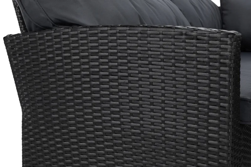 James Light Sofagruppe 5-seter - Svart - Hagemøbler & utemiljø - Hagegruppe - Sofagruppe utendørs