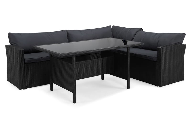 James Light Sofagruppe 5-seter - Svart - Hagemøbler & utemiljø - Hagegruppe - Sofagruppe utendørs