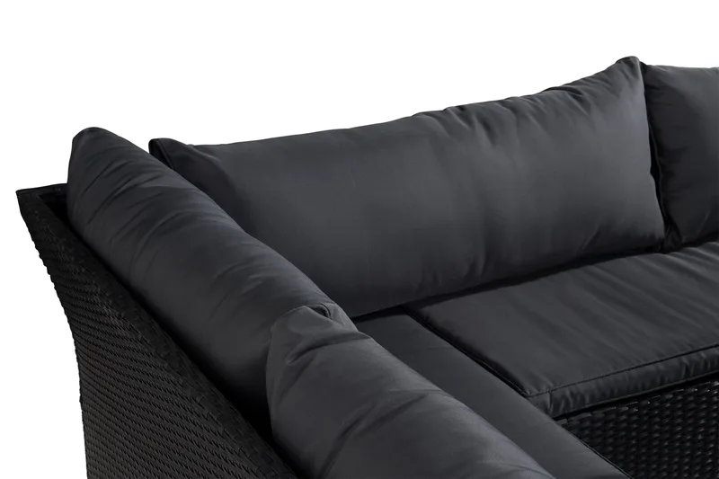 James Light Sofagruppe 5-seter - Svart - Hagemøbler & utemiljø - Hagegruppe - Sofagruppe utendørs