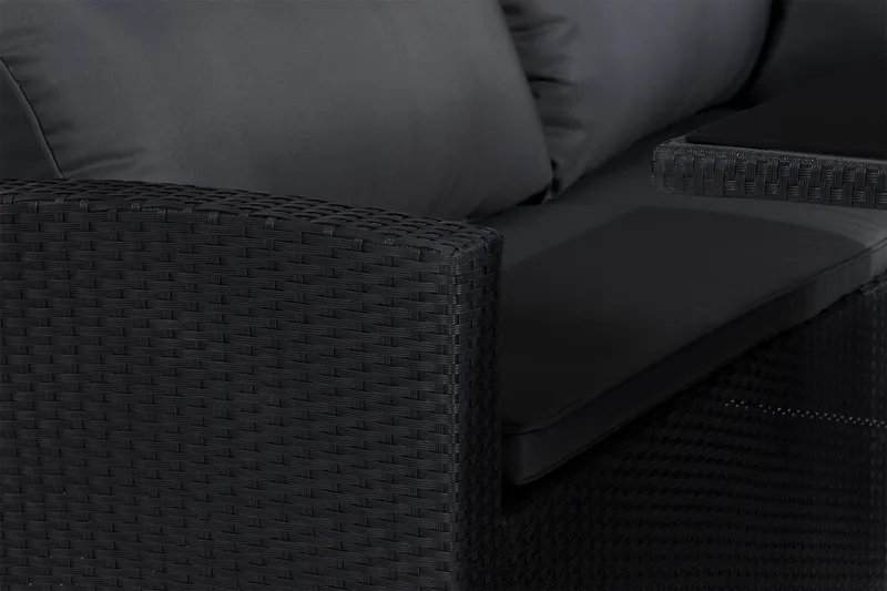 James Light Sofagruppe 5-seter - Svart - Hagemøbler & utemiljø - Hagegruppe - Sofagruppe utendørs