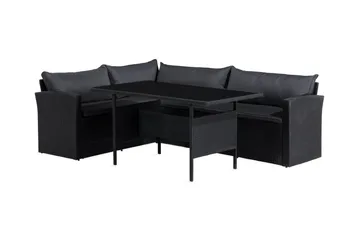 James Light Sofagruppe 5-seter - Svart - Hagemøbler & utemiljø - Hagegruppe - Sofagruppe utendørs
