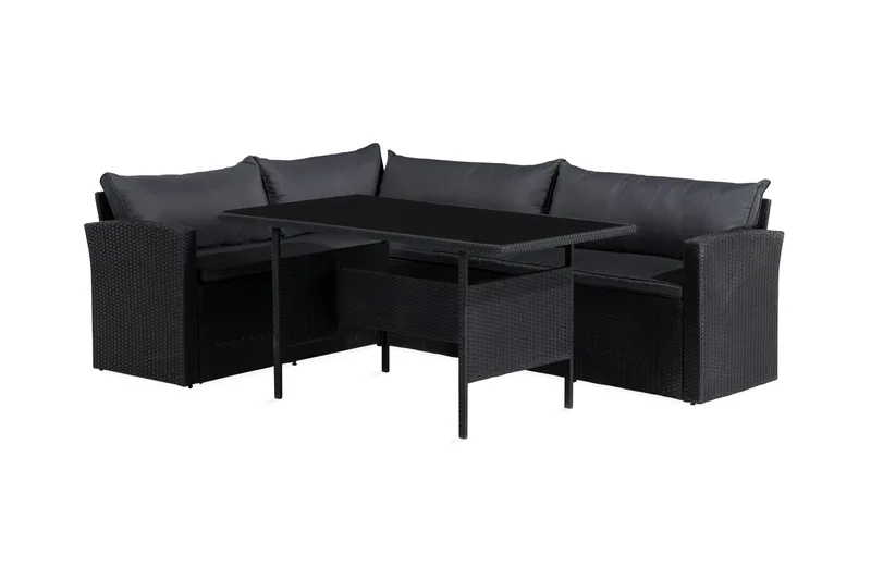 James Light Sofagruppe 5-seter - Svart - Hagemøbler & utemiljø - Hagegruppe - Sofagruppe utendørs