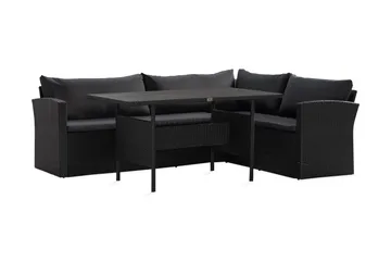 James Light Sofagruppe 5-seter - Svart - Hagemøbler & utemiljø - Hagegruppe - Sofagruppe utendørs