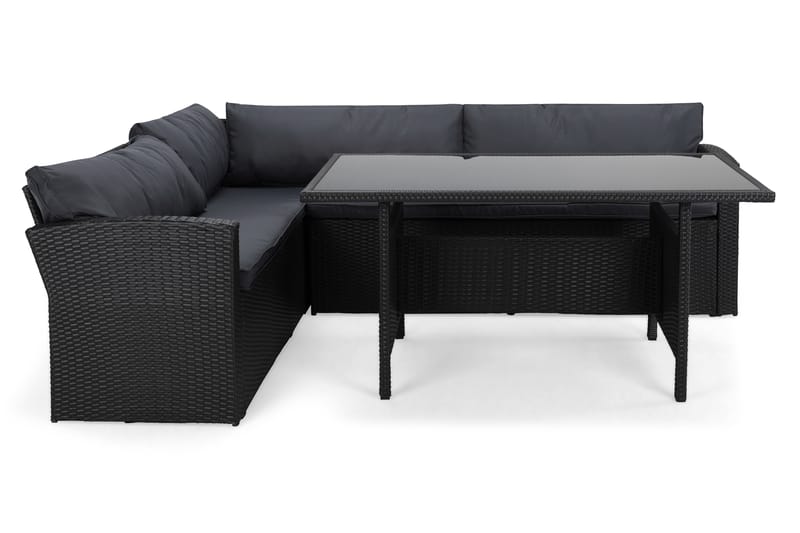 James Light Sofagruppe 5-seter - Svart - Hagemøbler & utemiljø - Hagegruppe - Sofagruppe utendørs