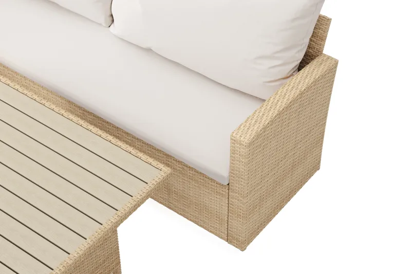 James Light sofagruppe utendørs 5-seter – venstre - Beige - Hagemøbler & utemiljø - Hagegruppe - Sofagruppe utendørs