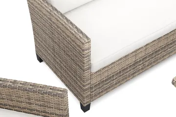 James Light sofagruppe utendørs i kunstrotting - Beige - Hagemøbler & utemiljø - Hagegruppe - Sofagruppe utendørs